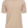 ONLY V-NECK T-shirt Pullover Warm Sand